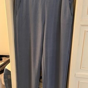 Athleta size L gray pants with flare legs.